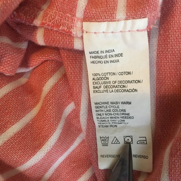 Izod Polo Shirt Mens XL Golf PInk White Stripe Short Sleeve Logo 100% Cotton - Picture 16 of 16